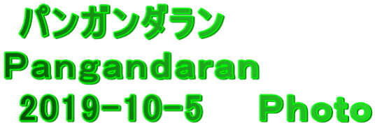  パンガンダラン Ｐａｎｇａｎｄａｒａｎ  2019-10-5　　Ｐｈｏｔｏ