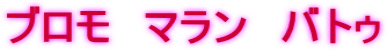 ブロモ　マラン　バトゥ