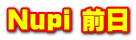 Nupi 前日